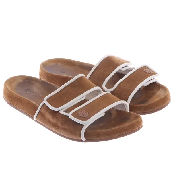 Sandalen, in Hellbraun, Loro Piana