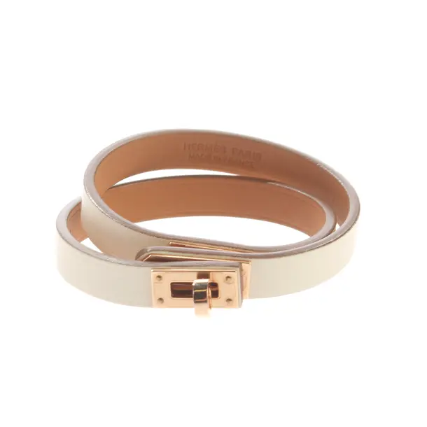 Armband, in Beige, Leder, Hermès