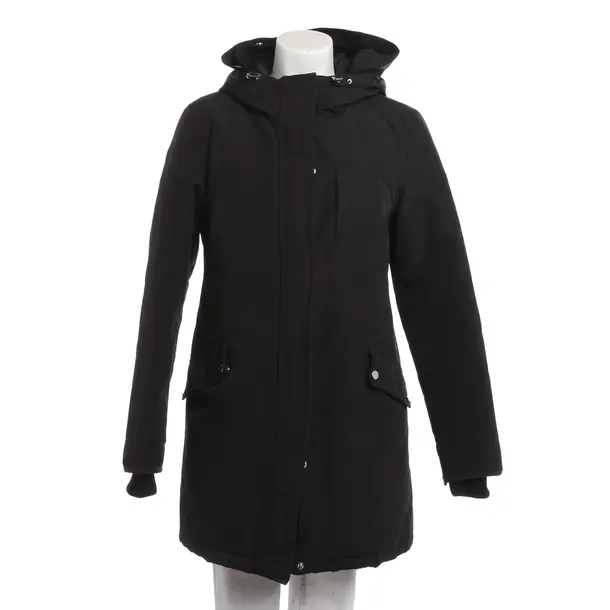 Wintermantel, in Schwarz, Baumwolle, Tommy Hilfiger