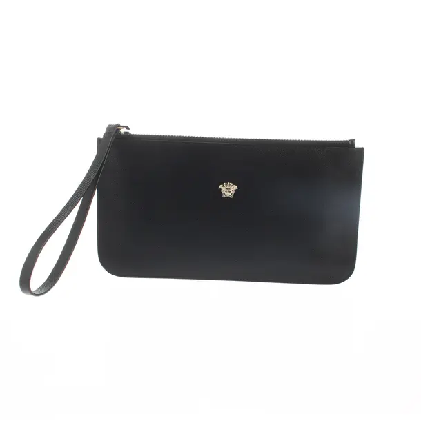 Wallet, in Black, Leather, Versace