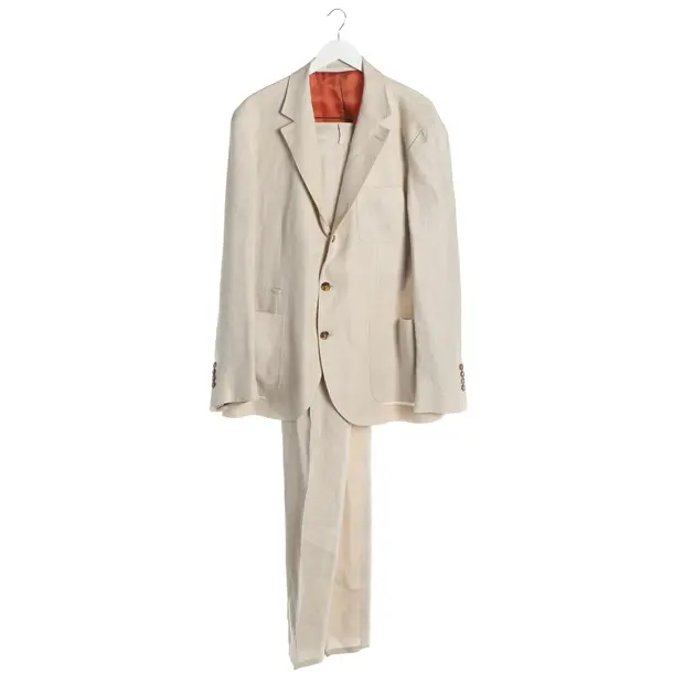 Suit, in Beige, Acetate, Brunello Cucinelli