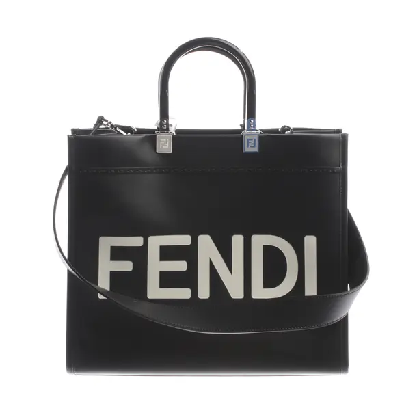 Shopper, in Schwarz, Leder, Fendi