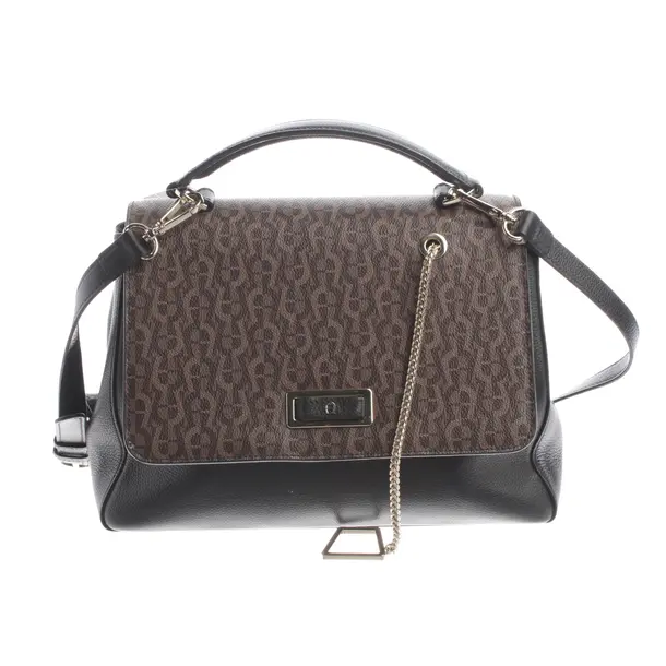 Handtasche, in Schwarz, Leder, Aigner