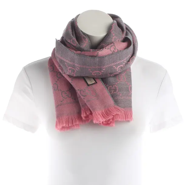 Scarf, in Gray, Wool, Gucci