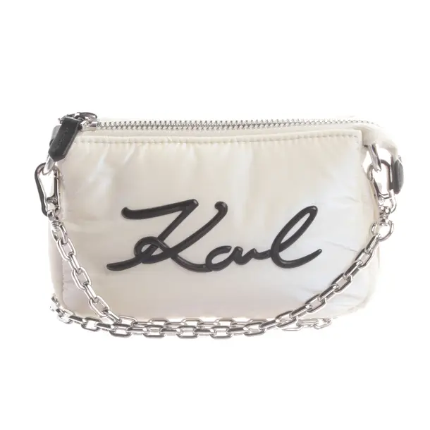 Borsa da sera, in Bianco, Poliammide, Karl Lagerfeld