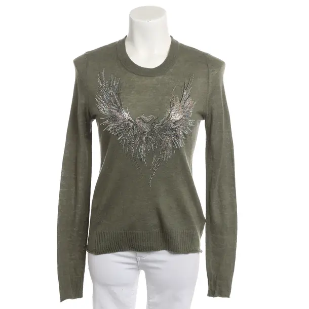 Kaschmirpullover, in Dunkelgrün, Kaschmir, Zadig & Voltaire