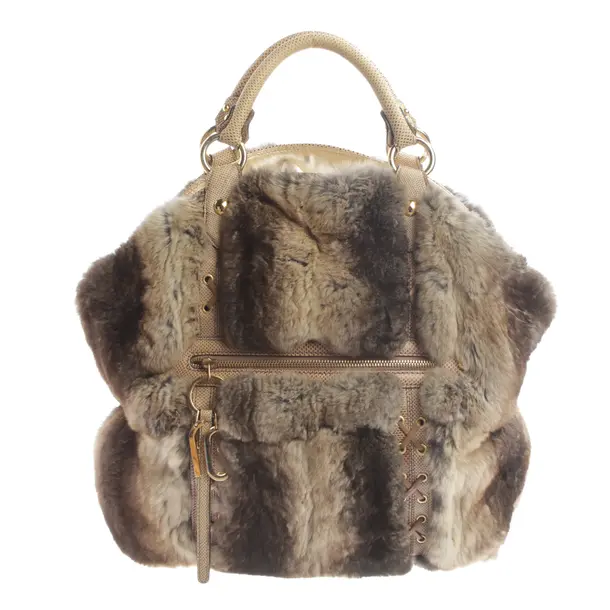 Borsetta, in Marrone scuro, Pelliccia, Roberto Cavalli