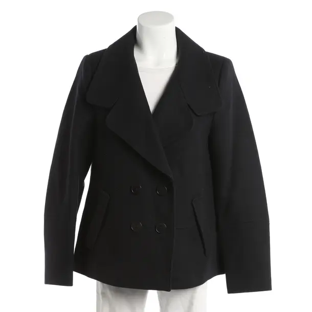 Mid-Season Coat, in Navy, Wool, Drykorn