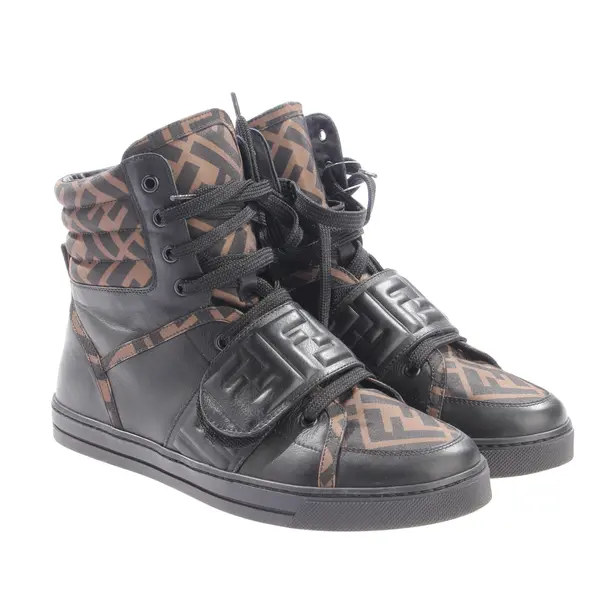 High-Top Sneakers, in Black, Fendi