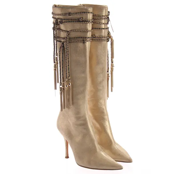 Stivali, in Oro, Jimmy Choo