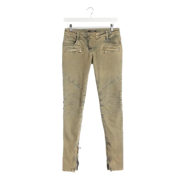 Jeans skinny, in Beige, Cotone, Balmain