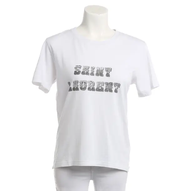 Shirt, in White, Cotton, Saint Laurent