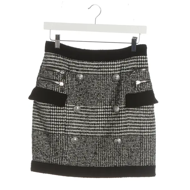 Skirt, in Black, Cotton, Balmain