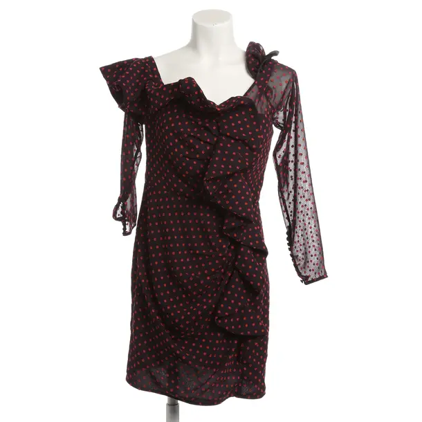 Cocktail Dress, in Bordeaux, Polyester, self-portrait