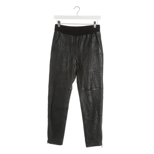 Pants, in Black, Leather, Brunello Cucinelli