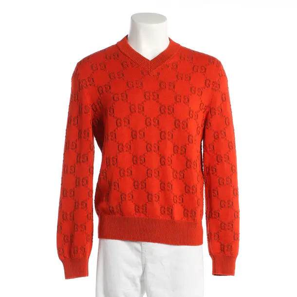 Pullover, in Dunkelorange, Baumwolle, Gucci