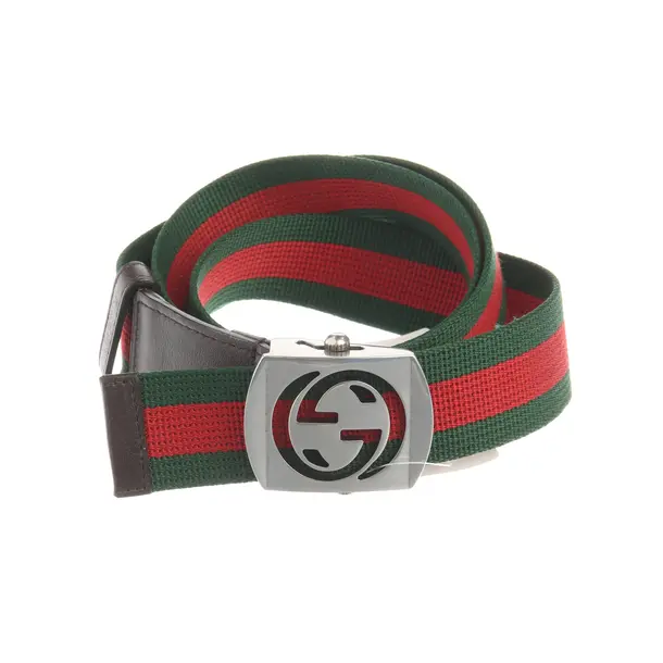 Belt, in Green, Cotton, Gucci