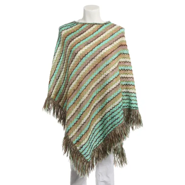 Poncho, in Mehrfarbig, Wolle, Missoni