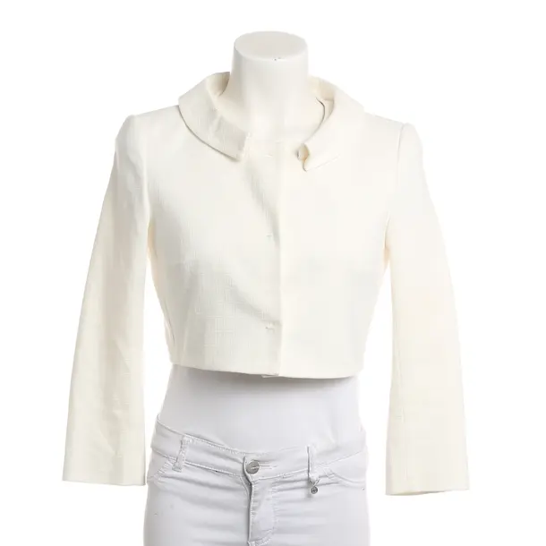 Blazer, in Cream, Baumwolle, Paule Ka