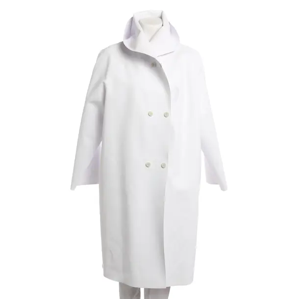 Mid-Season Coat, in White, Polyester, Max Mara