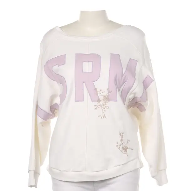 Sweatshirt in Weiß, Baumwolle, Elias Rumelis