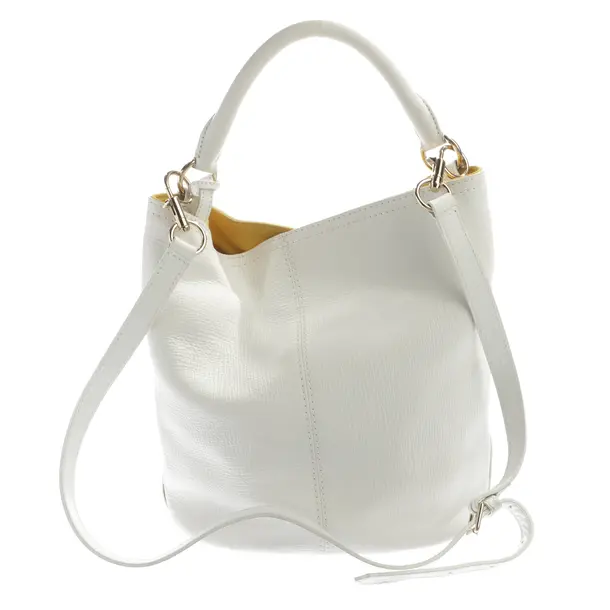 Handtasche in Weiß, Leder, Max Mara