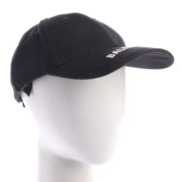 Cap in Schwarz, Baumwolle, Balenciaga
